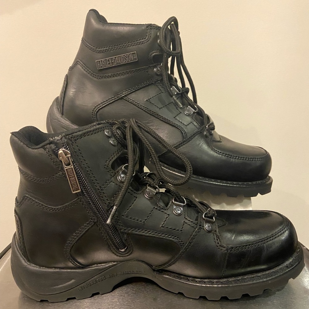Harley Davidson Short Lace-up/Zipper Boots #94375 Mens sz 10
